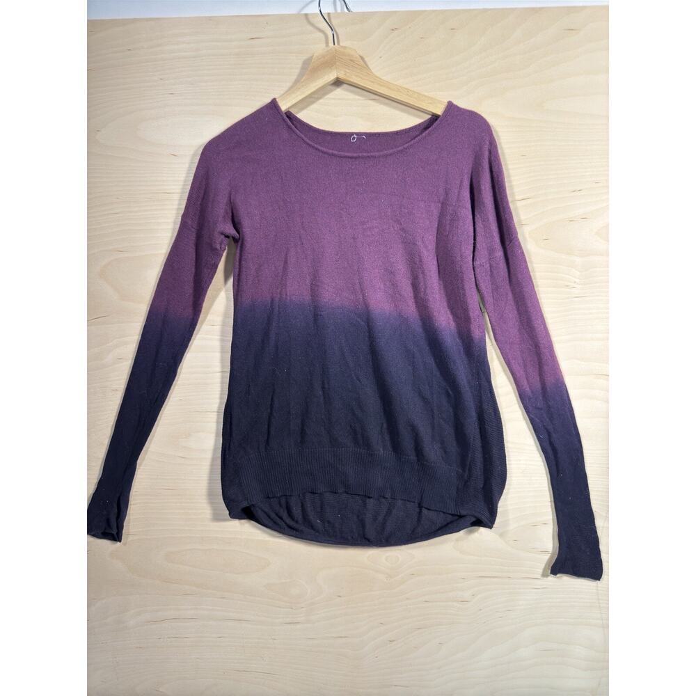 Lululemon long sleeve ombre purple scoop neck sweater size small see measurement